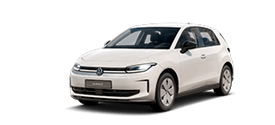 Hvid Volkswagen ID. Polo elbil set fra siden hos AGN, din autoriserede VW forhandler.